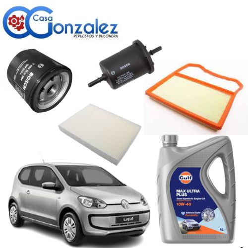 KIT 4 FILTROS BOSCH Y ACEITE VW UP